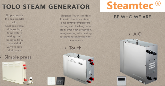 Heavy duty Commercial Steam Generator stainless steel 400v With Auto-Drain