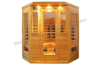 China Bench carbon fiber sauna cabin , home / outside for 4 person supplier