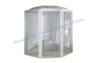 China Brushed Modular Steam Shower Cabin , 2 Person Outdoor Home Sauna supplier