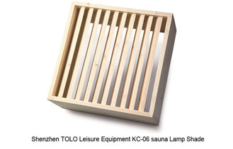 China traditional Sauna Accessories wooden lamp Shade For wet / dry steam sauna supplier