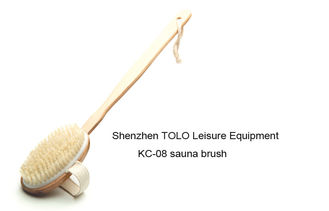 China Sauna Brushes Wooden Handle supplier