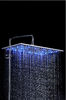 China 8 Inch Bathroom Rain Showers Heads Modern Overhead With LED Light company