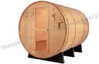 China Garden Barrel Sauna Room Stainless Steel Bands With Single / Three Phase factory