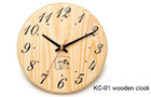 China Round handmade wooden clocks for sauna room , 200mm × 200mm × 30mm factory