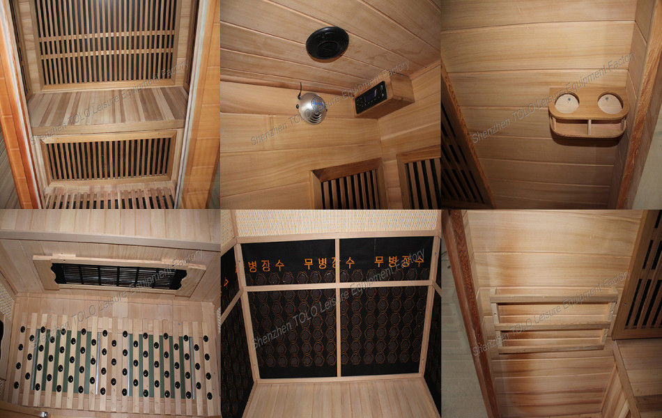 Hemlock Far Infrared Sauna Cabin for 1 - 5 person , Carbon / Ceramic fiber