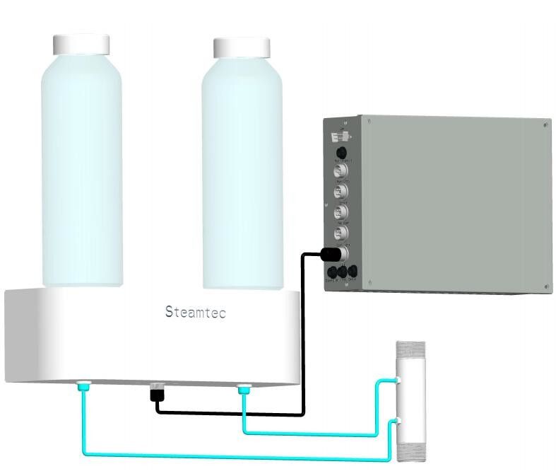 Aroma Pump Suit for Residential Steam Generators with 2 Bottles