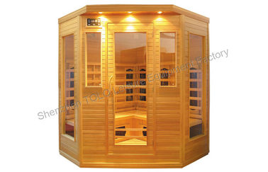 China Bench carbon fiber sauna cabin , home / outside for 4 person distributor